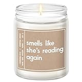 Gifts for Book Lovers, Readers - Best Friend Birthday Present - Book Lovers, Bookish, Funny Gifts for Women - Lavender Scented Candle