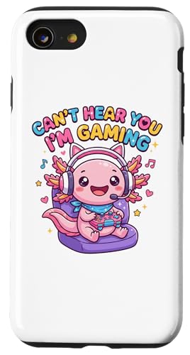 Axolotl Amphibian Gamer, Gaming Can't Hear You I'm Gaming �X�}�z�P�[�X iPhone SE (2020) / 7 / 8 �p