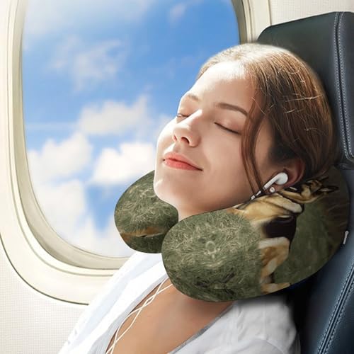 Almohada de viaje de memoria U para cuello cómoda miniatura 3