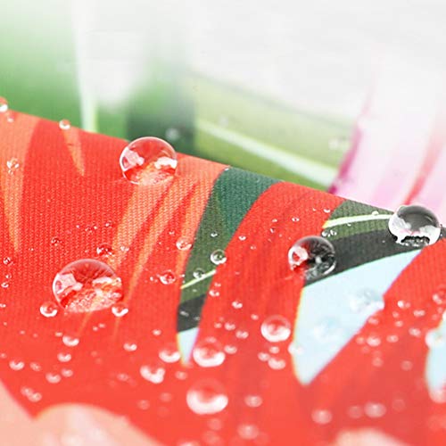 Guarda-chuva LIOOBO com 8 ossos, durável, preto, plástico, estampa flamingo, proteção solar, guarda-