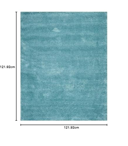 Image of Carpet Mahal Presence Gorgeous Design of Super Soft Shaggy Carpet for Living Room, Bedroom, Hall and Anywhere in Home. [4x4 feet] Round.