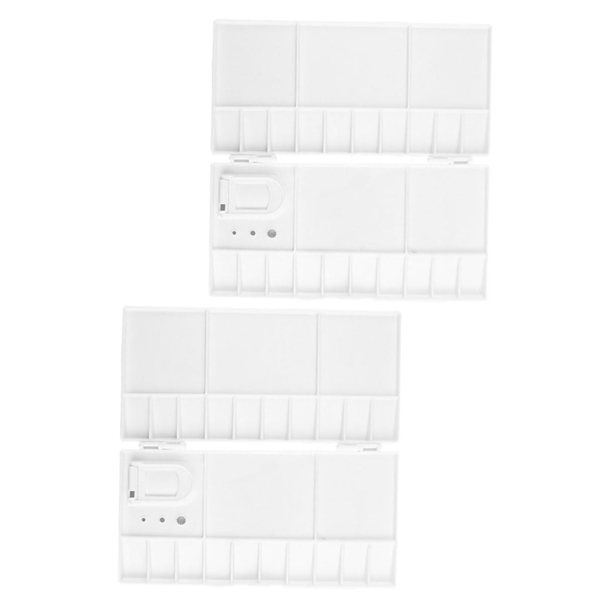 10pièces Boîte à Palette Aquarelle Vide Palette De Mélange Réutilisable pour Peinture Pigments Outil De Peinture Pratique pour Artistes