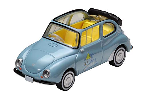 Subaru 360 cabriolet Tomytec 1/64 : décorez votre bureau avec cette voiture miniature rétro bleu