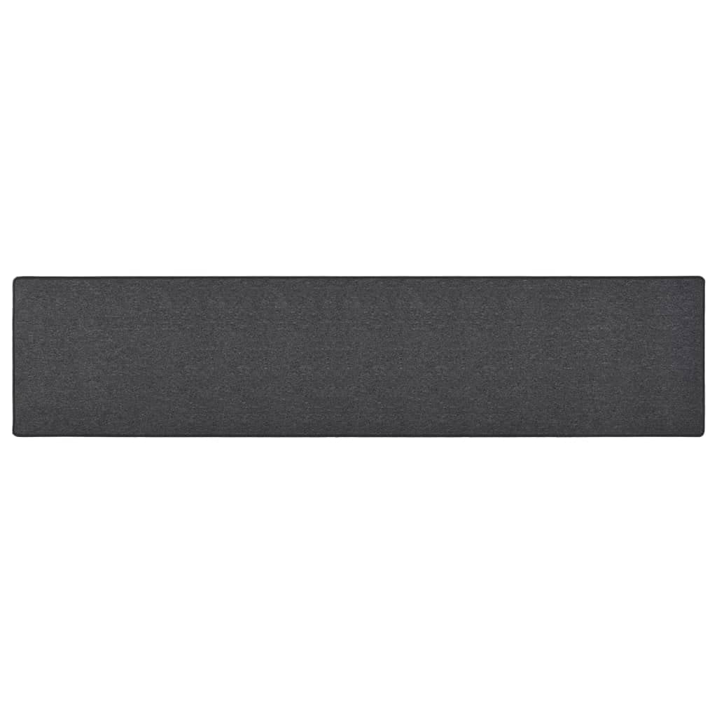 vidaXL Carpet Runner Modern Home Living Room Bedroom Entryway Hallway Accessories Floor Carpet Mat Area Rug Soft Durable Non-Slip Anthracite — image 1