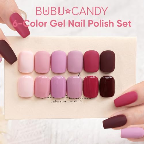 Set de Gel para Uñas Rose Coast 6 Pcs 15ml con Luz LED miniatura 2