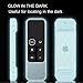 Fintie Protective Case for Apple TV 4K/ HD Siri Remote (1st Gen) - Honey Comb Lightweight Anti Slip Shockproof Silicone Cover for Apple TV 4K 5th 4th Gen Siri Remote Controller, Blue Glow