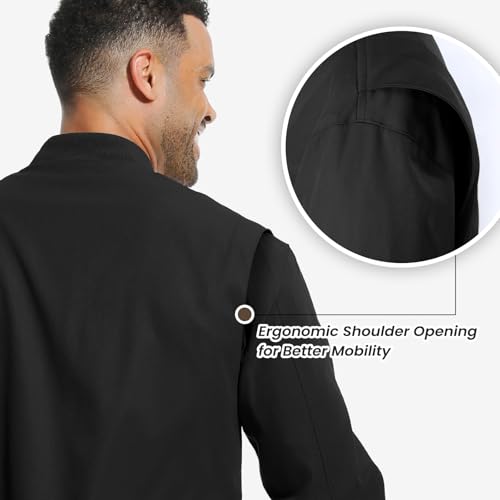 Men's Lightweight Jackets Windbreaker Casual Bomber Jacket Fall Golf Coats With Pockets2