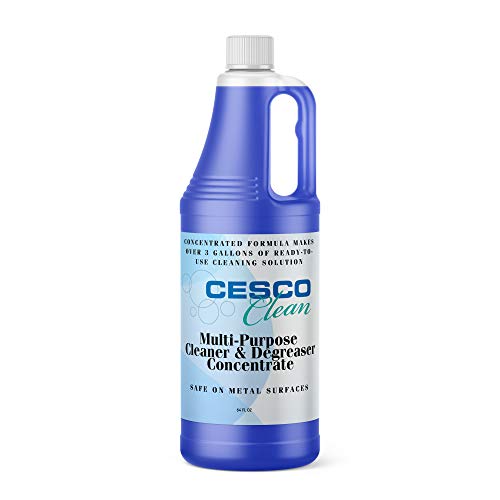 Cesco Solutions - Blue River Heavy-Duty Cleaning Concentrate - Powerful Professional Multipurpose Cleaner and Degreaser - Restaurants, Grills, Ovens, Automotive (64 oz)