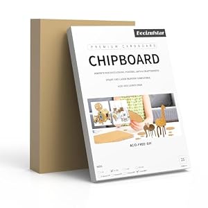 Bocizufstar 25 Stück Premium Cardboard Spanplatten
