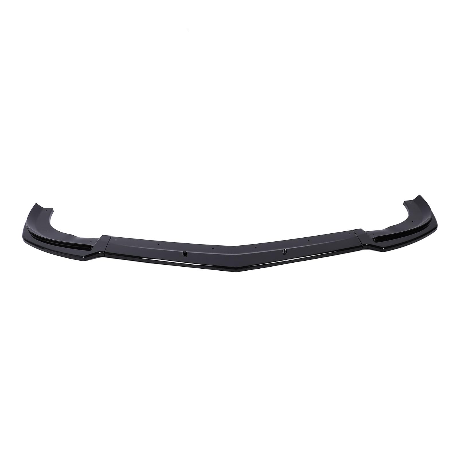 3 szt. Spoiler przedniego zderzaka o wysokiej wytrzymałości ABS Body Kit Splitter poprawia aerodynamikę dla klasy C W204 Facelift AMG C63 2011 2014 (błyszczący czarny)