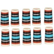 Yiju 10Pcs Golf Iron Ferrules Taper Tip Adapter Size .370 Club Shafts Accessories Gifts for Taper Tip Iron Wedge for Sports
