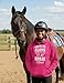 Tstars Leave Me Alone I'm Only Talking to My Horse Hoodie Teen Girls & Women Gift for Riders and Equestrian Fans XX-Large Pink