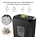 Bonsaii Paper Shredder for Home Use, 3.4 Gal Wastebasket, 6 Sheet Crosscut Paper Credit Cards, Staples, and Clips Shredder for Home Office Use, Portable Handle Design (C237-B New Version)