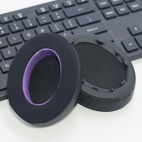 Image of WH-1000XM3 Replacement Earpads, Upgraded Cooling Gel Ear Pads for Sony WH-1000XM3 Headphone, Comfort Material & Unique Inner & Outer Layer, Black & Purple Special Edition