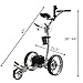 BATCADDY X8R Advanced Lithium 18-Hole Battery Powered Push Cart with Remote Control, Dual Motor, 9-Speeds and Reverse, Cruise Control, Anti-Tip Wheels & Downhill Control, Titanium Silver