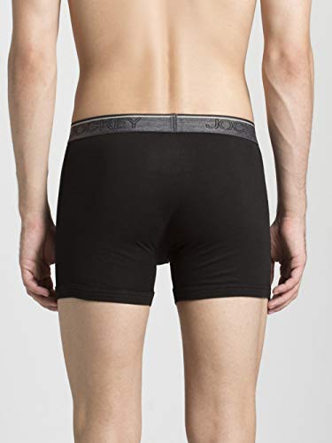 Image of Jockey 8009 Men's Super Combed Cotton Rib Solid Boxer Brief with Ultrasoft Waistband (Pack of 2)