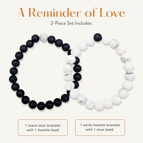 Lucky Feather Long Distance Relationships Couples Bracelets - A Reminder of Love and Strength During Time and Distance Apart (2 Piece Set) Couples Gifts2