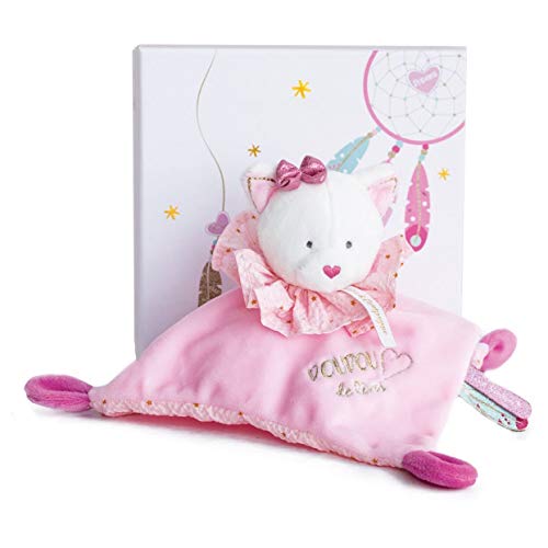  Doudou et Compagnie - Doudou Plat Carré Chat -...