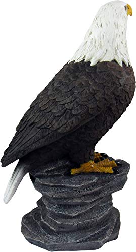 Dwk - Liberty - Majestic American Bald Eagle On Rock Desk Statue Figurine Patriotic Sculpture Usa Freedom Office Bookshelf Tabletop Home Decor Accent, 9-Inch… #TOP3
