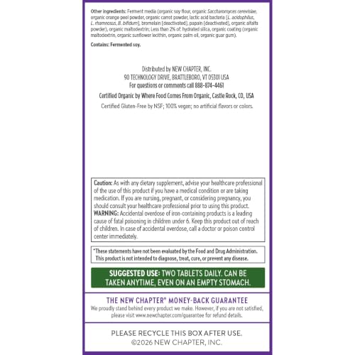 New Chapter Women's Advanced Multivitamin Formula, 120 Count - image 8