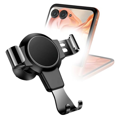 BoxWave Car Mount Compatible with Motorola Razr 2025 - X-Switch Car Mount, Air Vent Mounted Holder Simple Minimal - Jet Black