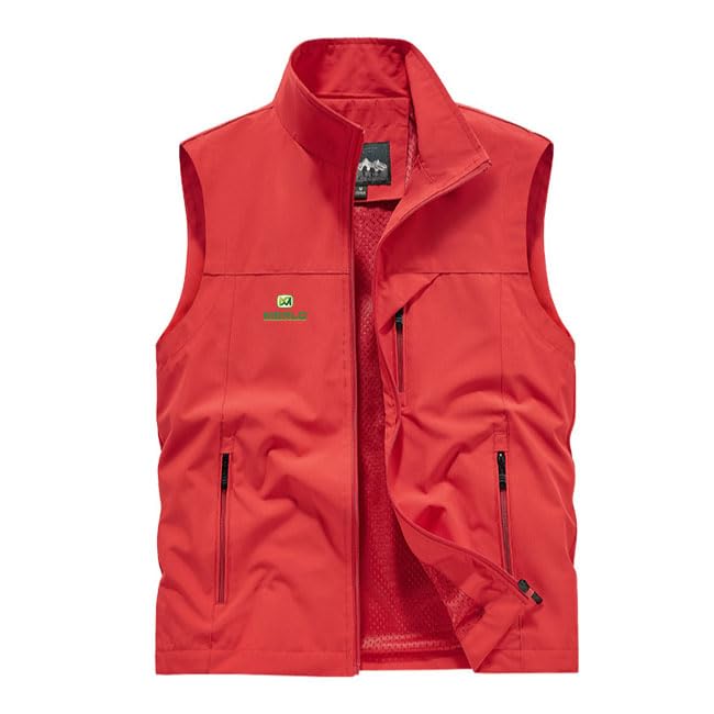 Homme Gilet de pêche Multi-poches Veste de Travail pour Me.r_lo, Jacket Légère sans Manches Randonnée