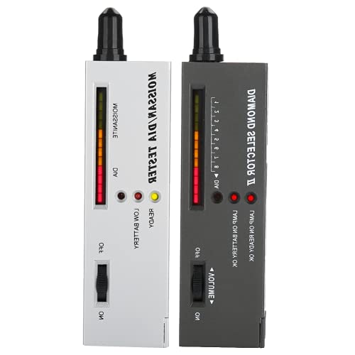 Kit de prova de ouro, máquina de teste de ouro leve ferramentas de teste testador de diamante de volume pequeno com uma bolsa de PU para jóias à prova de moissanita de diamante