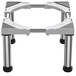 DEWEL Socle de réfrigérateur,hauteur réglable de 28 à 31 cm,convient aux lave-vaisselle,congélateurs,armoires et appareils stationnaires,noir (plage de réglage de la longueur : 45 à 67 cm).