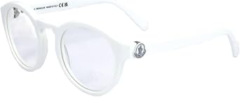 Moncler Oval Eyeglasses ML5189 021 White 49mm
