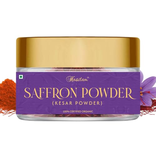 Pure Original Kashmiri Saffron POWDER/Kesar/Kumkuma Puvvu (5 gm) | Certified highest Grade-A Keshar | Saffron for Lassi, Pooja rituals, Biryani, Milk, Sweets