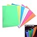 Glow in The Dark Heat Transfer Vinyl 12 x 8.3 inch Luminous Vinyl PU Iron on HTV Vinyl for Shirts 6 Sheets A4