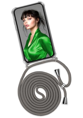 Cordon long pour téléphone portable Nokia 2.2 avec coque protection grise