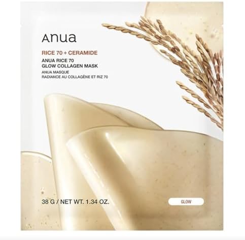 ANUA - Rice 70 Glow Collagen Mask - SINGLE 1 x 38g