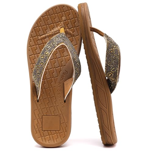 Tongs avec strass d'été Guyarns pour femme au design raffiné