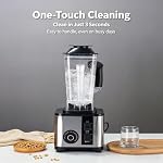 Mélangeur commercial multifonctions, 9500W, Lame d'acier inoxydable & Éventuellement, 15-Speed Commande, Moteur en cuivre, Petite tasse incluse, Smoothies & Broyage