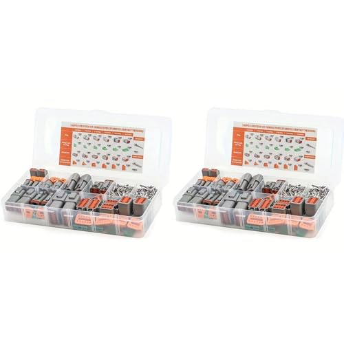 Connecteurs électriques étanches auto Deutsch DT 16 avec contacts estampés - 376 pcs