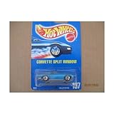 Hot Wheels Corvette Split Window #197 All Blue Card 2 Rivet Gray Malaysia Base -  Mattel