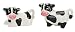 Boston Warehouse Udderly Cow Salt & Pepper Shaker Set, Hand Painted Ceramic