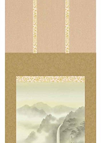 水墨山水46 Amazon.co.jp: 模写中国掛軸王「水墨山水図」絹 検南画文人画