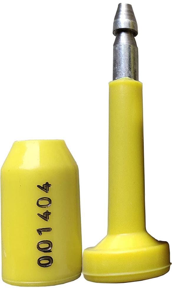 ID TECH Bolt Seals (Pack of 100) - Metal, Carbon Steel, Security Seals, WASHERS, Flat Washer Type