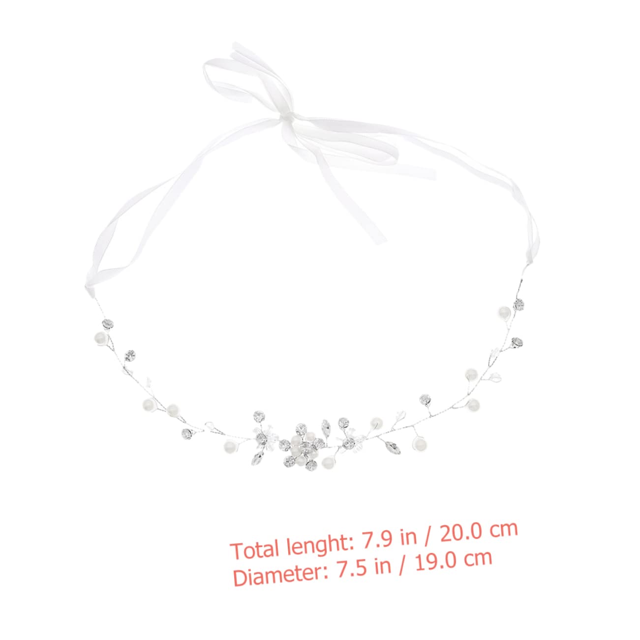 Housoutil 4piezas Tocado De Novia Perlas Diadema Elegante Para Bodas y Ocasiones Especiales