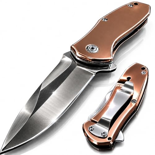 Canivete Premium de Bolso para Situações de Emergência Lâmina Ultra Afiada e Chassi Metálico Slim