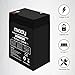 Miady 6V 5Ah Rechargeable Sealed Lead Acid Battery (2 Pack)