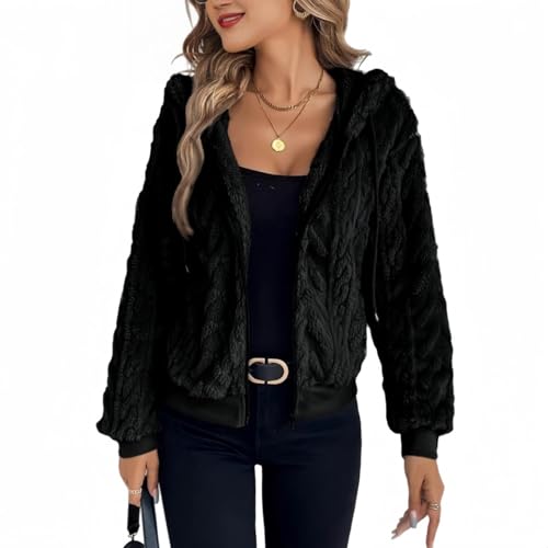 Veste chaude en peluche pour femme idéale contre le froid de l'automne