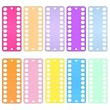 10 unidades de hilo de bordado, organizador de hilo con 20 ranuras, bobina para bordado, costura, manualidades y almacenamiento de manualidades