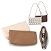 Lckaey Purse Organizer for Large Liner Compatible with Pochette Accessories Pouch Inside Insert 3039-Beige
