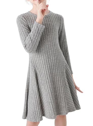PATPAT Langarm Pulloverkleid für Mädchen, Elegant Prinzessin...
