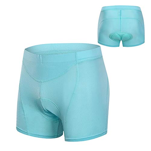 Tomshin Roupa íntima de ciclismo feminina 3D acolchoada malha respirável MTB bike ciclismo shorts sh