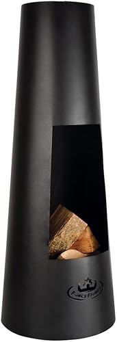 Miniatura 2 de Esschert Design USA FF214 Modern Metal Chiminea, Black