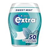 Extra Kaugummi Sweet Mint, zuckerfrei, perfekt zum Abschalten, Dose mit 50 Dragees